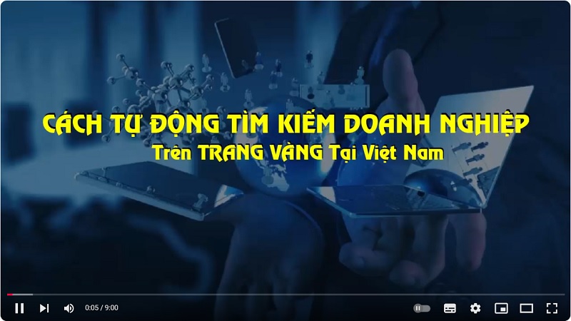 Quét data trang vàng tự động