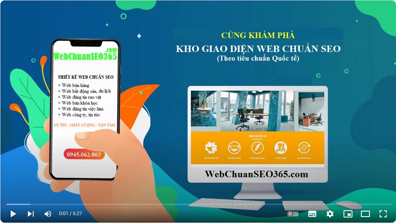 Khám phá thư viện mẫu web chuẩn seo dành cho mọi doanh nghiệp